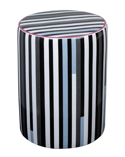 Tov Furniture Taurus Ceramic Stool In Black