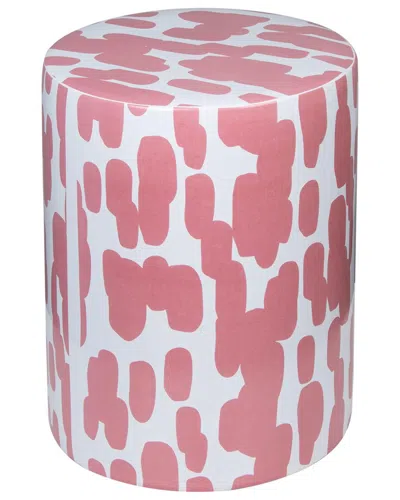 Tov Furniture Taurus Ceramic Stool In Pink