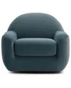 Tov Furniture Tiago Dark Teal Velvet Swivel Chair