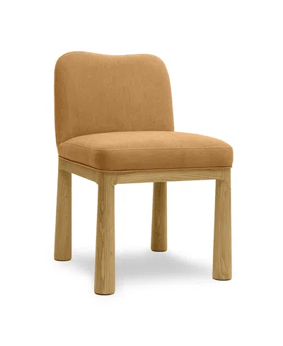 Tov Furniture Tiara Velvet Oak Dining Chair In Brown