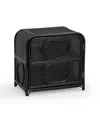 Tov Furniture Tina Rattan Nightstand In Black