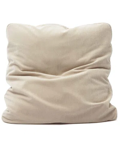 TOV FURNITURE TOV FURNITURE TIPSY 20IN UPCYCLED CHENILLE SQUARE FLOPPY PILLOW