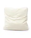 Tov Furniture Tipsy Chenille 20 X 20 Inch Square Floppy Pillow In White