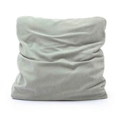 Tov Furniture Tipsy Upcycle Chenille Square Floppy Pillow In Green