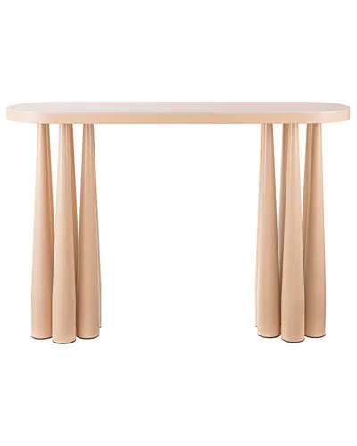 Tov Furniture Titan Glossy Console Table In Rose