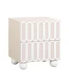 Tov Furniture Tori Motif 2-drawer Nightstand In Neutral