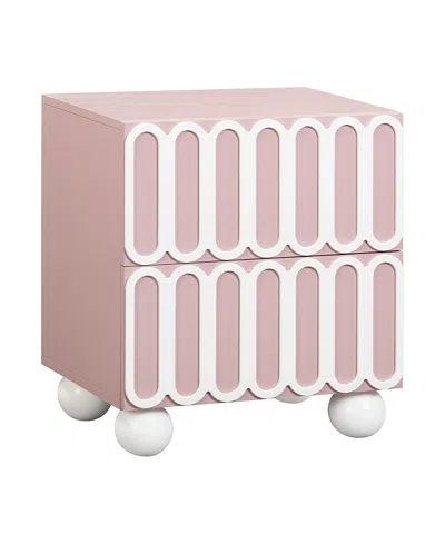 TOV FURNITURE TORI MOTIF 2-DRAWER NIGHTSTAND