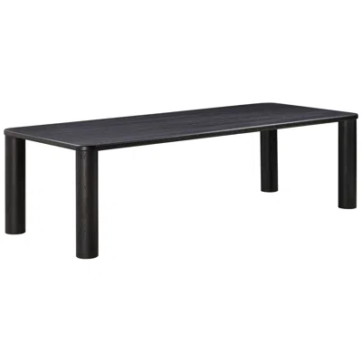 Tov Furniture Tov Akola 106 1/4" Wide Black Wood Rectangular Dining Table