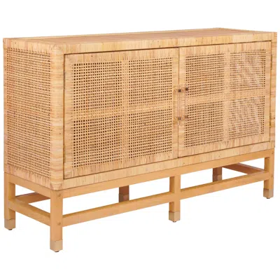 Tov Furniture Tov Amara 53 3/4" Wide Natural Woven Rattan 2-door Buffet