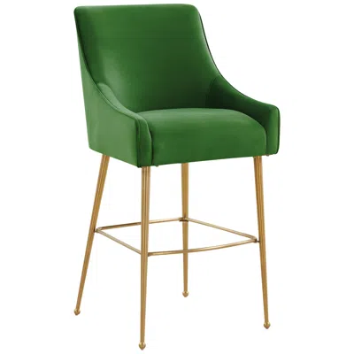 Tov Furniture Beatrix Velvet Counter Stool In Green