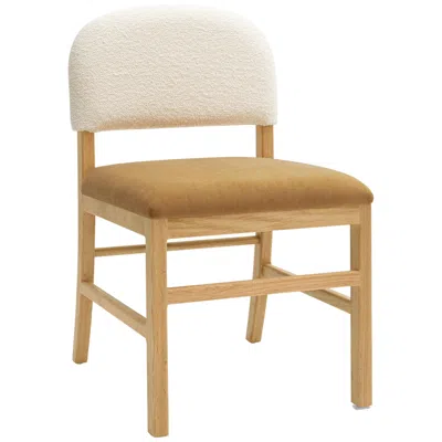 Tov Furniture Calla Performance Velvet Dining Chair In Brown