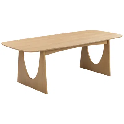 Tov Furniture Tov Cybill 94" Wide Natural Ash Wood Rectangular Modern Dining Table