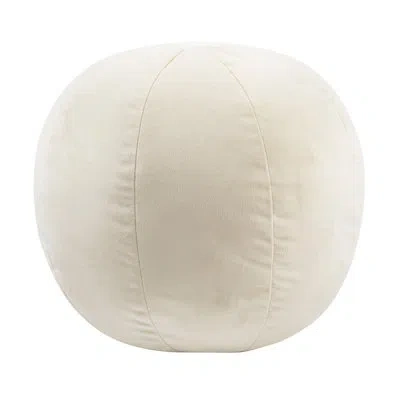 Tov Furniture Tov Décor Round Velvet Pillow Cover And Insert In Neutral