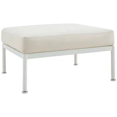 Tov Furniture Tov Dunes 29 1/2" Wide Cream Fabric Indoor/outdoor Rectangular Ottoman