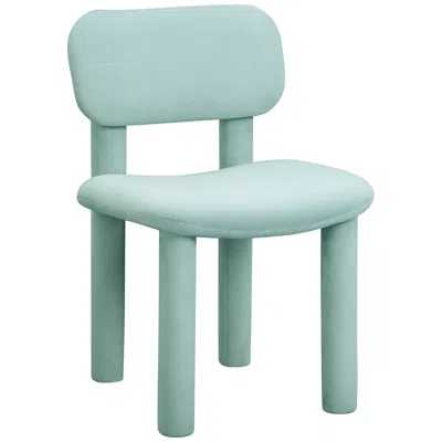 Tov Furniture Tov Elise 20 1/2" Wide Modern Pale Blue Velvet Fabric Dining Chair
