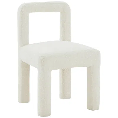 Tov Furniture Tov Hazel 19 3/4" Wide Cream Boucle Fabric Modern Dining Chair