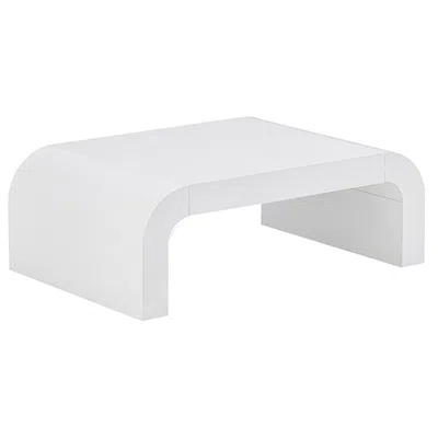 Tov Furniture Tov Hump 46" Wide White Wood Modern Coffee Table