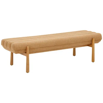 Tov Furniture Tov Julianna 56 1/4" Wide Sunflower Yellow Modern Rectangular Bench