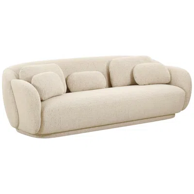 Tov Furniture Tov Misty 90" Wide Cream Boucle Fabric Modern Sofa