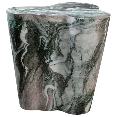 Tov Furniture Tov Slab 18" Wide Modern Gray Blush Faux Marble Side Table