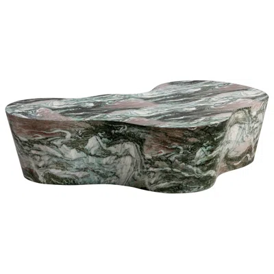 Tov Furniture Tov Slab 59 1/2" Wide Gray Blush Faux Marble Concrete Coffee Table
