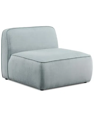 Tov Furniture Travie Performance Corduroy Velvet Armless Chair In Green