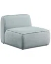 Tov Furniture Travie Performance Corduroy Velvet Armless Chair In Green