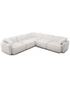 Tov Furniture Travie Performance Corduroy Velvet Modular L-sectional