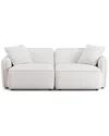 Tov Furniture Travie Performance Corduroy Velvet Modular Loveseat