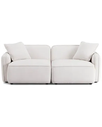 Tov Furniture Travie Performance Corduroy Velvet Modular Loveseat