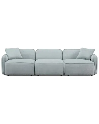 Tov Furniture Travie Performance Corduroy Velvet Modular Sofa In Blue