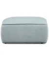 Tov Furniture Travie Performance Corduroy Velvet Ottoman In Green