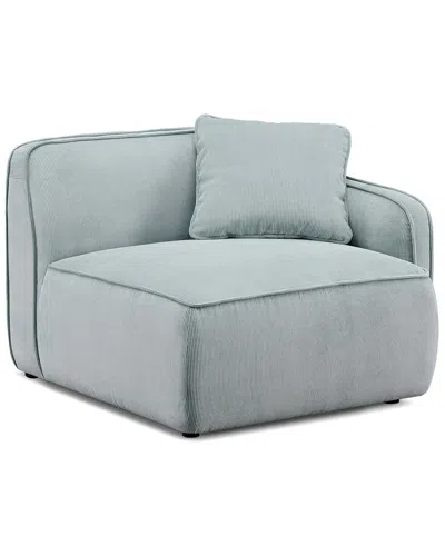 Tov Furniture Travie Performance Corduroy Velvet Raf Corner Chair In Green