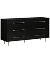 Tov Trident Black 6 Drawer Dresser In Black