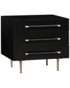 Tov Trident Black Nightstand In Black