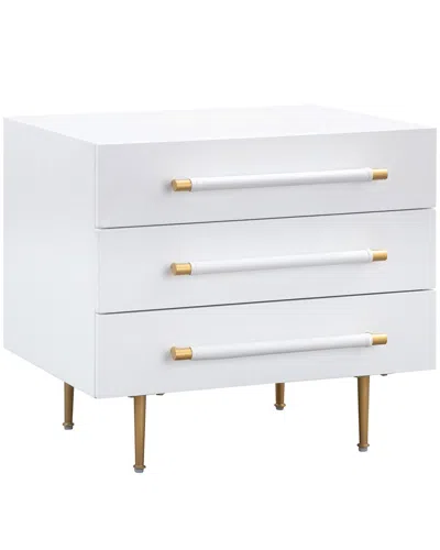 Tov Trident White Nightstand