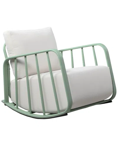 Tov Furniture Violette Outdoor Rocking Chair In Green