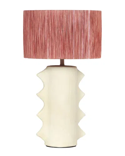 Tov Furniture Wild Thing Papier Mache Table Lamp In Beige