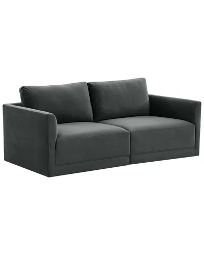 Tov Furniture Willow Modular Loveseat In Charcoal
