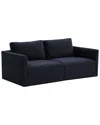 Tov Furniture Willow Modular Loveseat In Navy