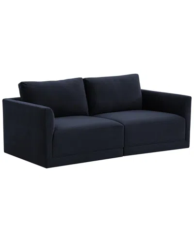 Tov Furniture Willow Modular Loveseat In Navy
