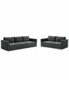 Tov Willow Modular Sofa In Charcoal