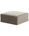 Tov Furniture Willow Velvet Ottoman In Brown