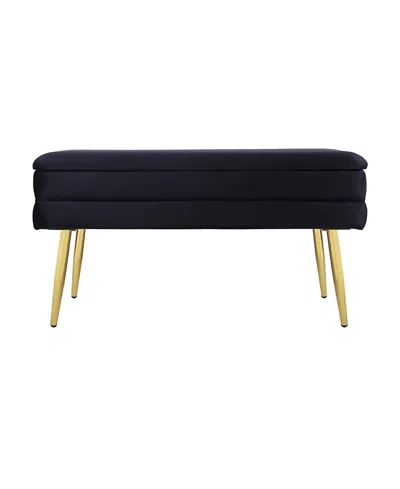 Tov Furniture Ziva Velvet Storage Bench