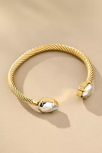 Tova Charlotte Pear Crystal Cuff Bracelet In Clear