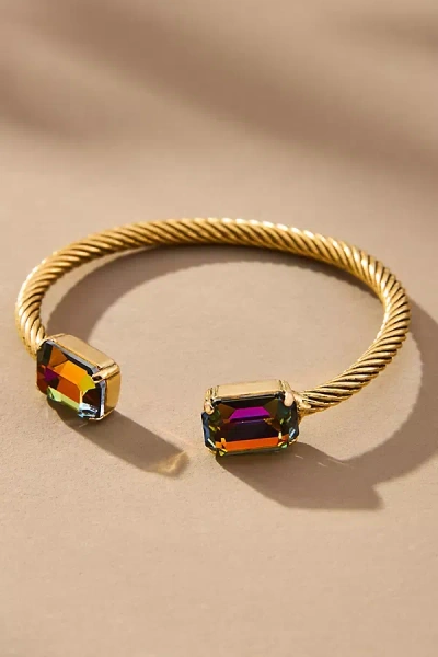 Tova Charlotte Rectangle Crystal Cuff Bracelet In Multicolor