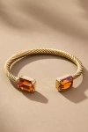 Tova Charlotte Rectangle Crystal Cuff Bracelet In Gold
