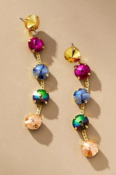 Tova Domini Crystal Drop Earrings In Multi