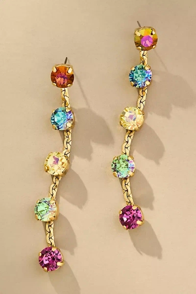 Tova Lilith Bohemian Wonderland Crystal Drop Earrings In Multi