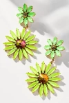 Tova Molly Statement Drop Earrings In Yellow